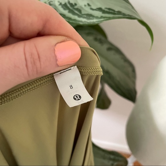 Lululemon Olive Green Running Tee - Picture 7 of 7